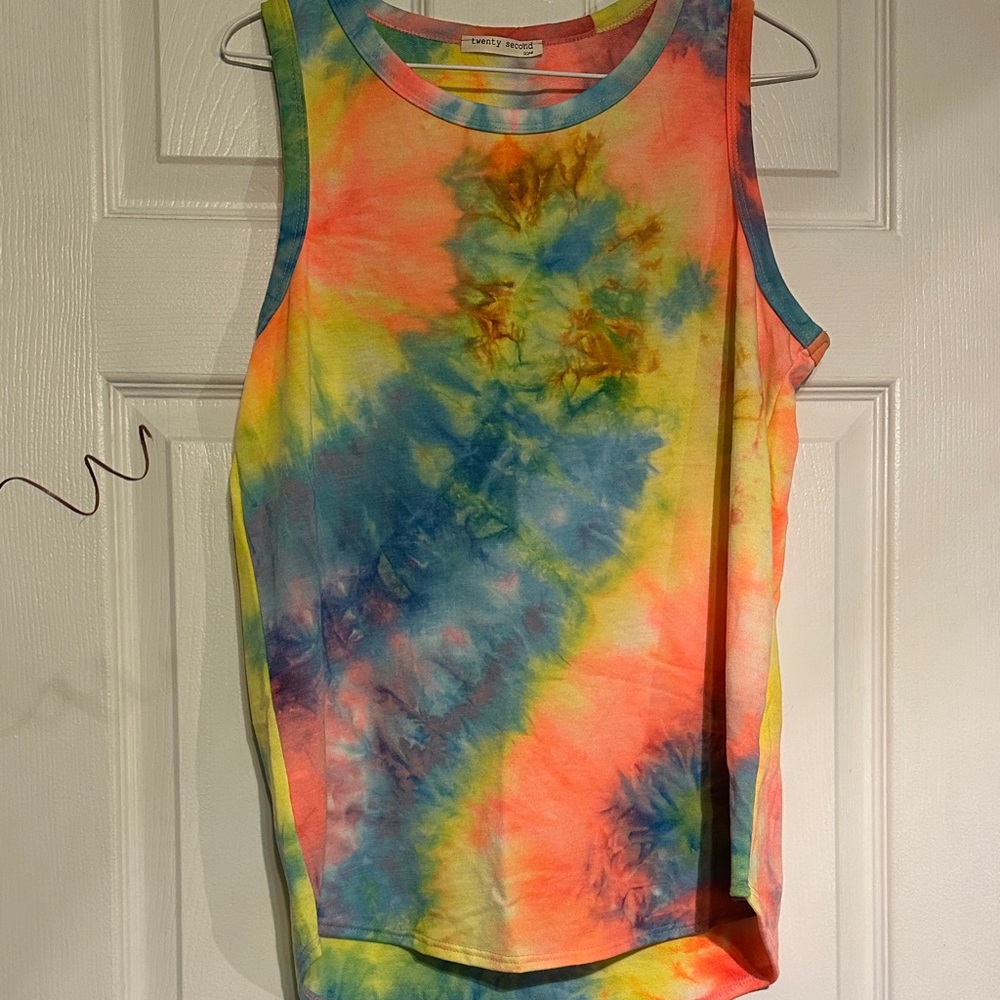 Twenty Second Vibrant Tie-Dye Tank Top